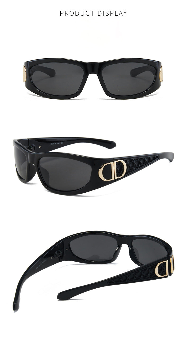 Vintage Oval Shield Sunglasses – Luxury Inspired Retro Fashion Eyewear
