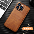 Coque iPhone en cuir vintage premium – Housse de protection antichoc toucher doux