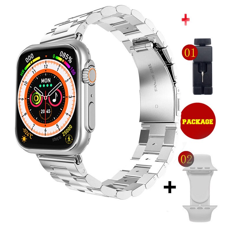 Nouvelle Ultra Watch Homme Montre Connectée Série 8 NFC Accès Porte Smartwatch Pour Téléphone Android Apple Bracelets De Montres