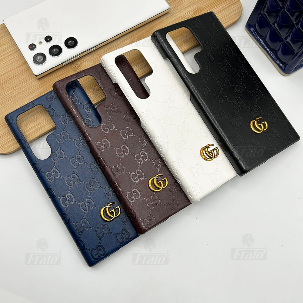 Luxuriöse Premium-Modemarke Lederhülle für Samsung Galaxy