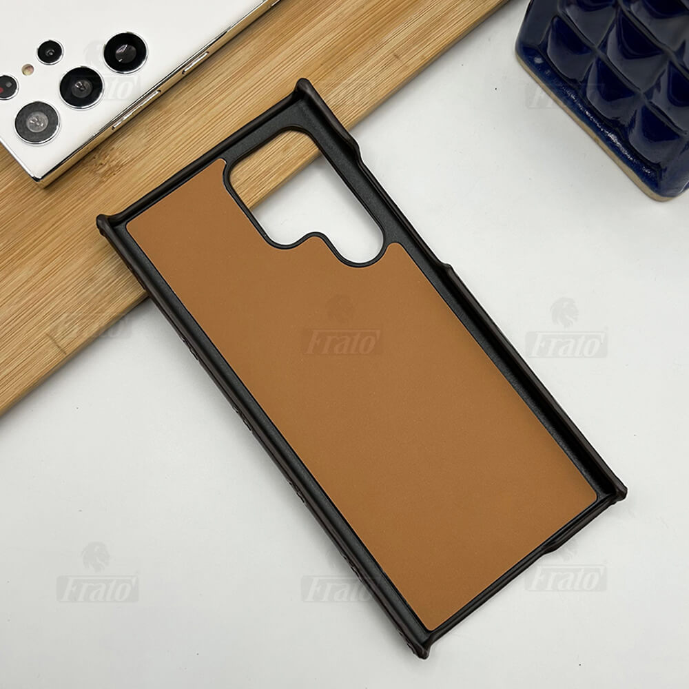 Luxuriöse Premium-Modemarke Lederhülle für Samsung Galaxy