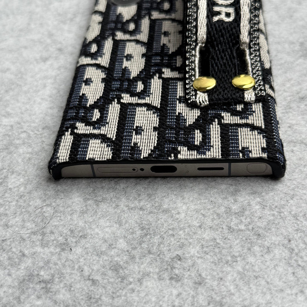 Luxusní značkové pouzdro s motivem pásku C Dior pro Samsung Galaxy  