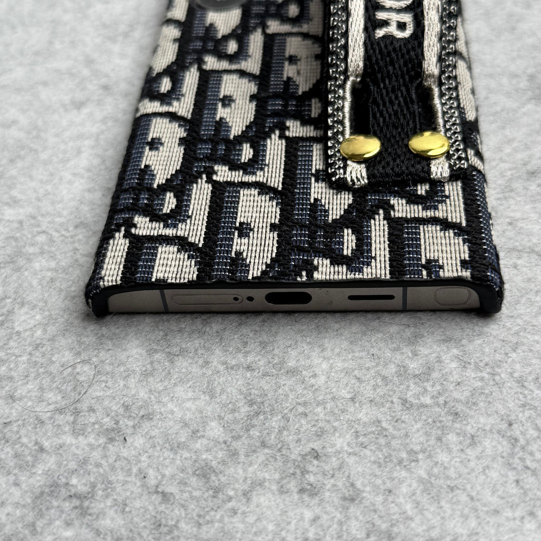 Luxusní značkové pouzdro s motivem pásku C Dior pro Samsung Galaxy  