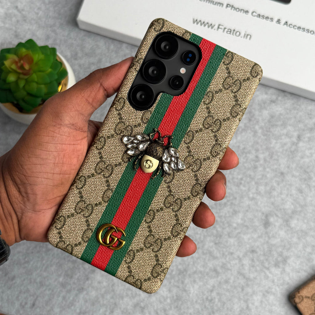 Luxuriöse Premium-Marken-3D-Bienen-Design-Hülle für Samsung Galaxy
