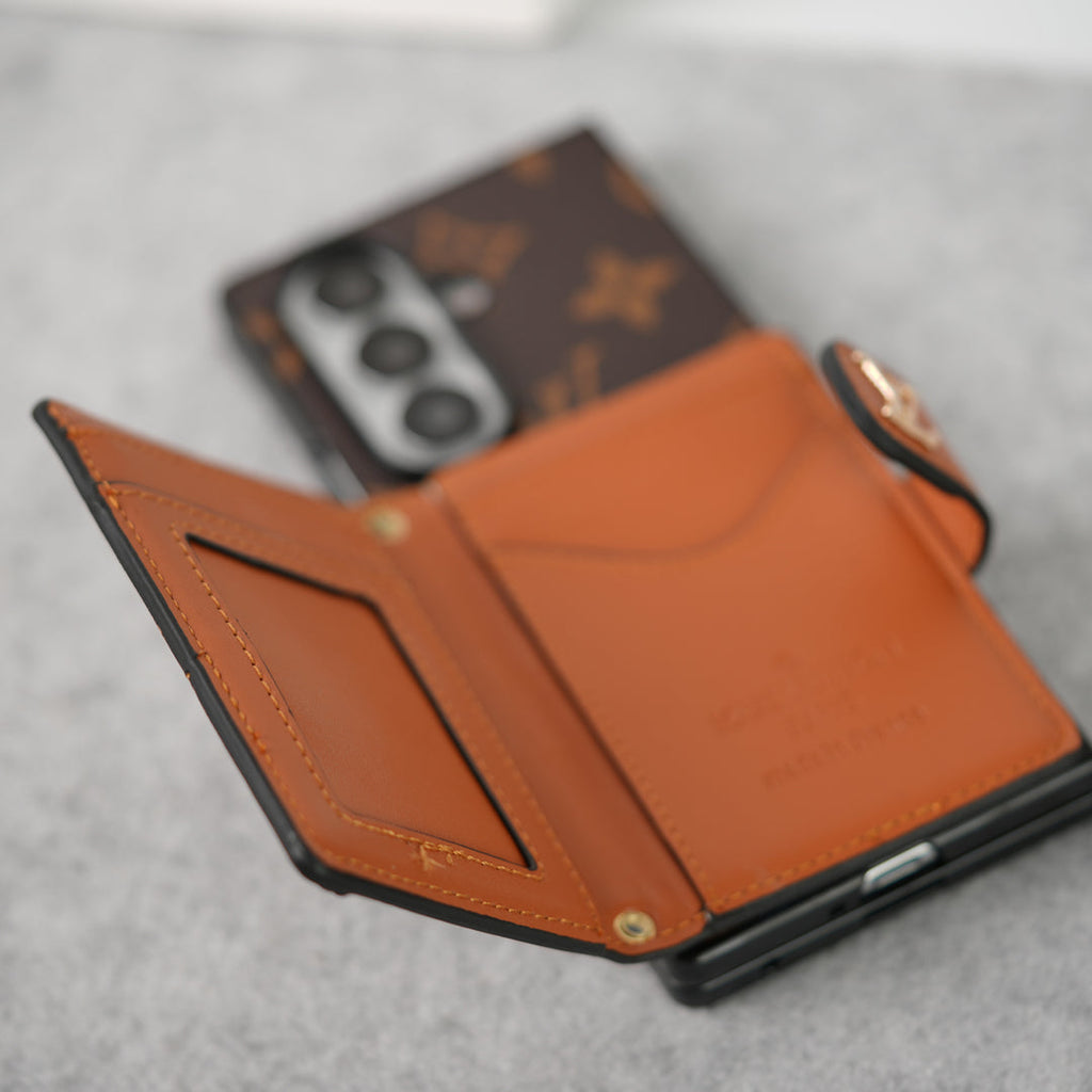 Luxus-Marken Kartenhalter Umhängetasche Riemen Hülle für Samsung Z Fold