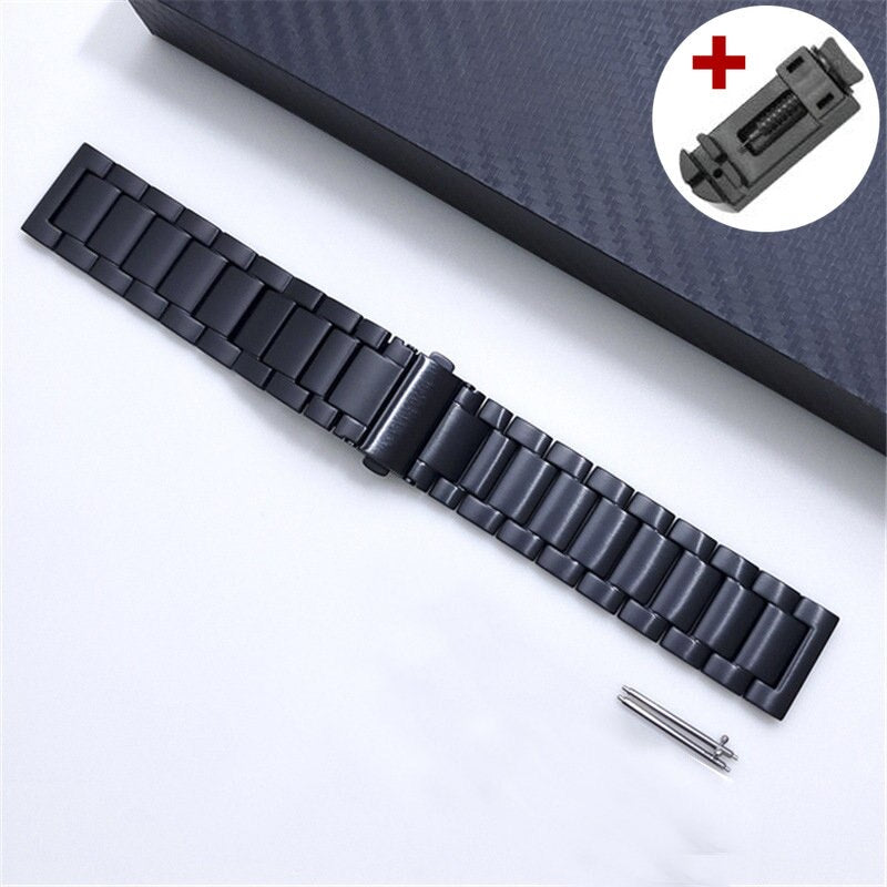 Bracelet de montre titane argent