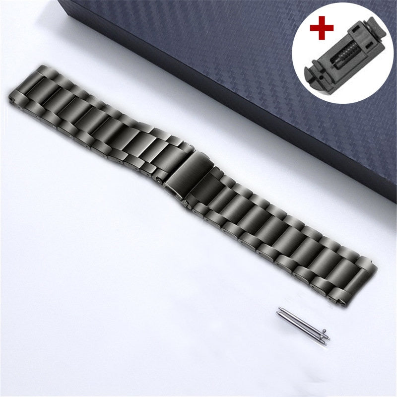 Bracelet de montre titane argent