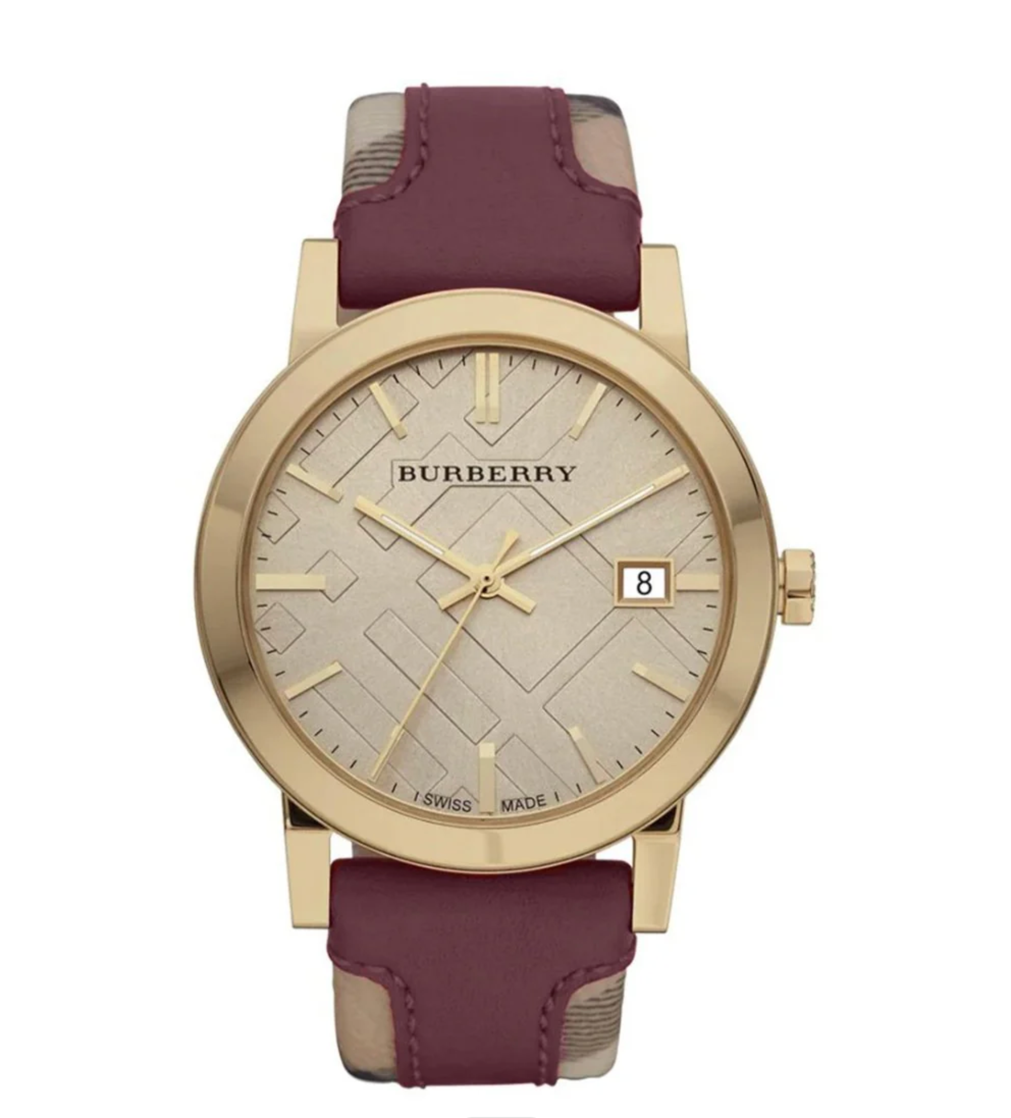Burberry The City Check Gold 38mm Watch