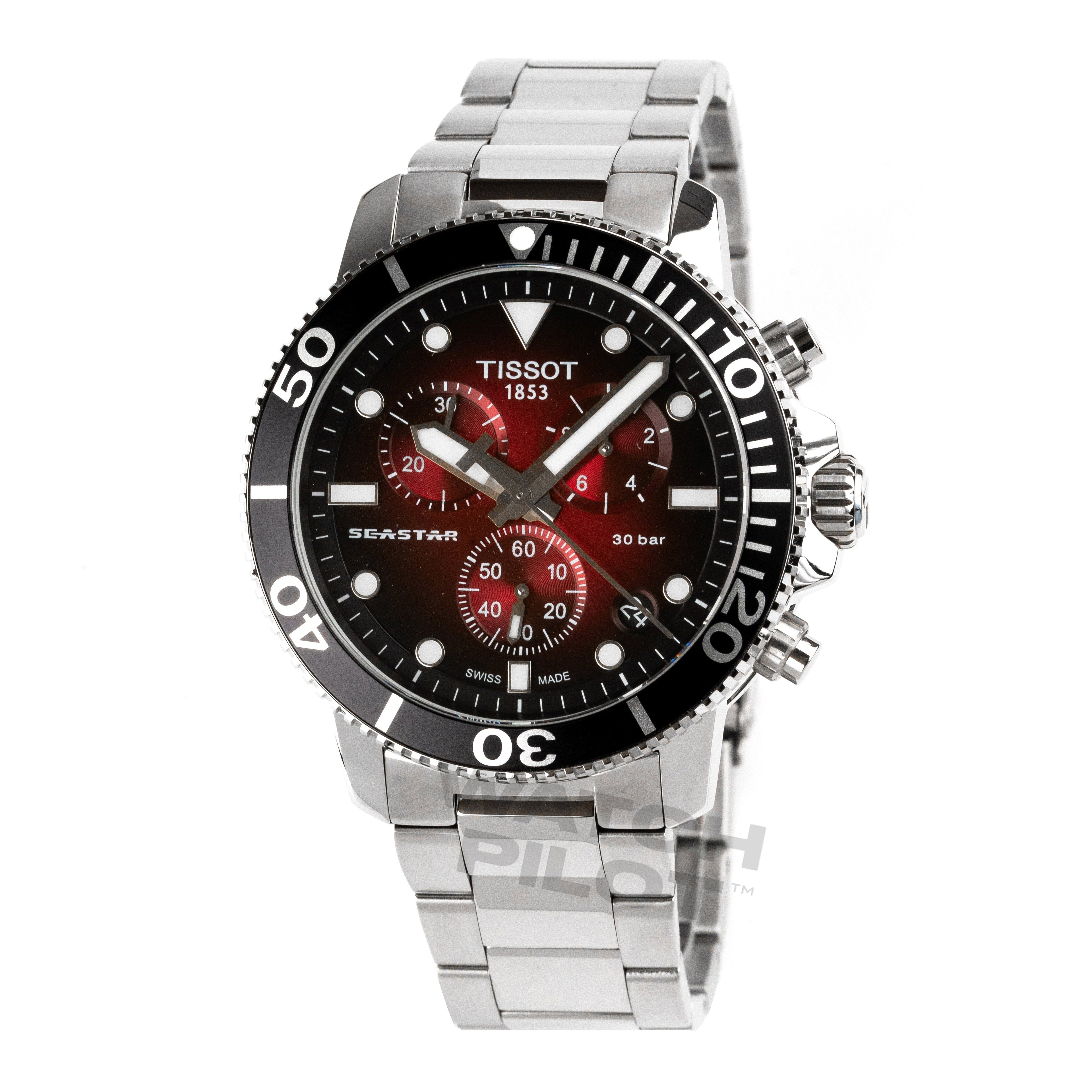 Tissot Chronographuhr SEASTAR 1000 Rot