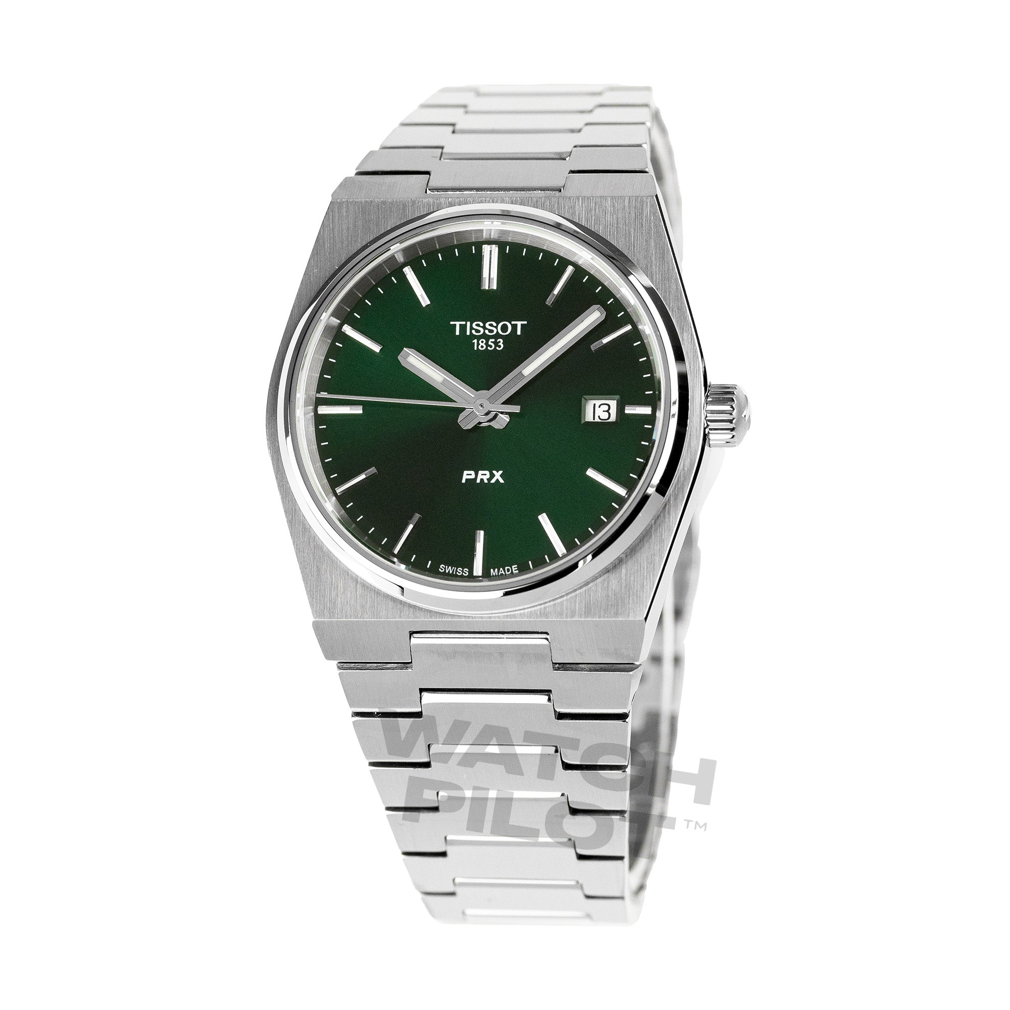 Unisex hodinky Tissot PRX 35mm zelené