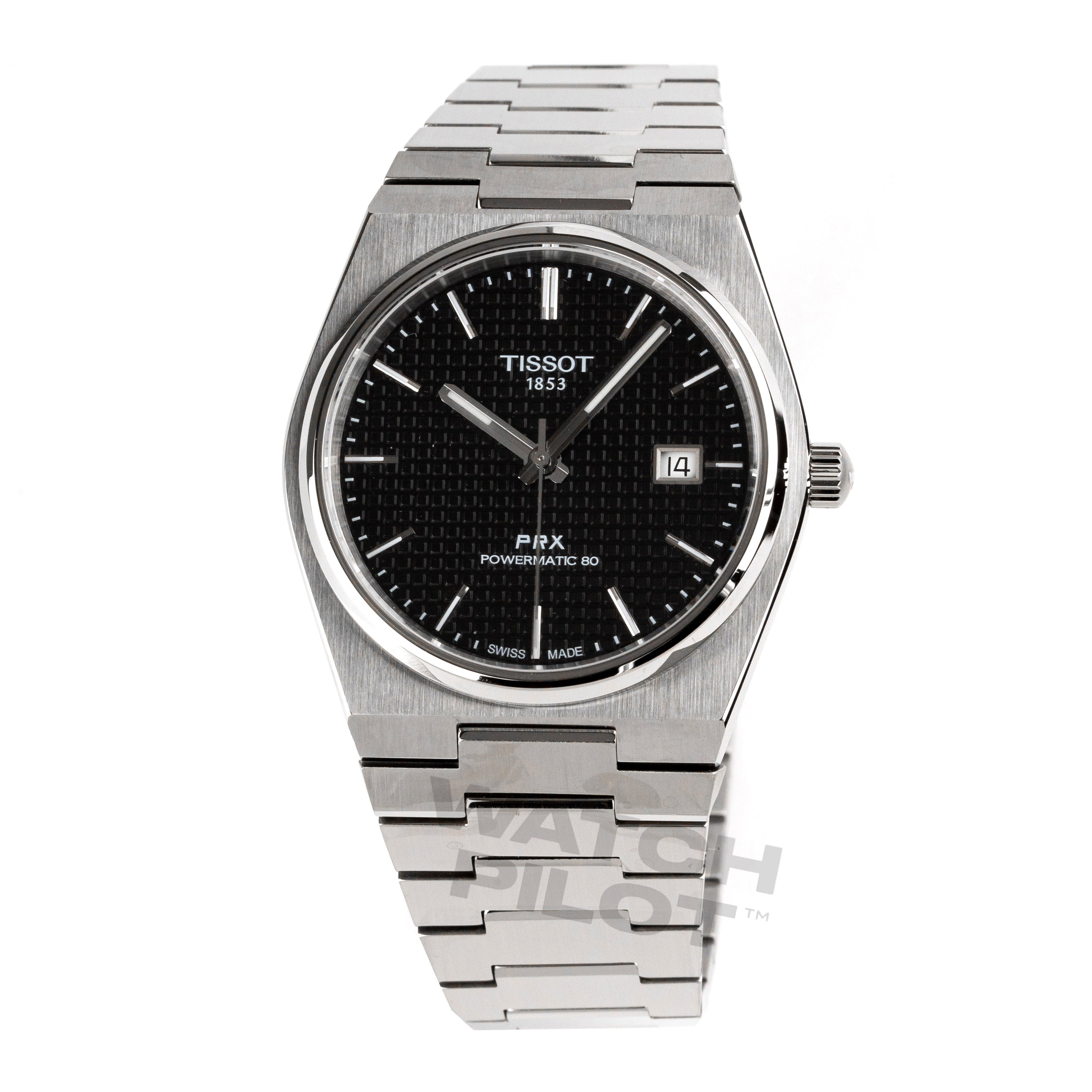 Hodinky Tissot Prx Powermatic 80 pánské černé