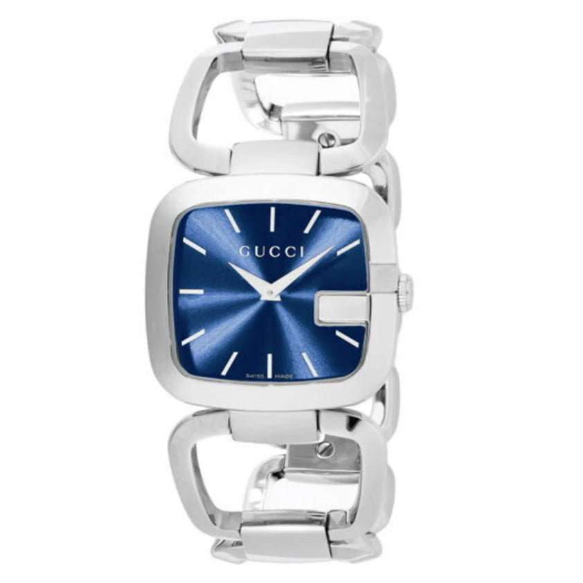 Dámské hodinky Gucci G 30mm stříbrno-modré