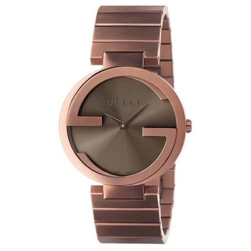 Gucci Uhr Interlocking G Damen 37mm Braun