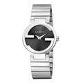 Gucci Uhr Interlocking G Damen 29mm Silber Schwarz