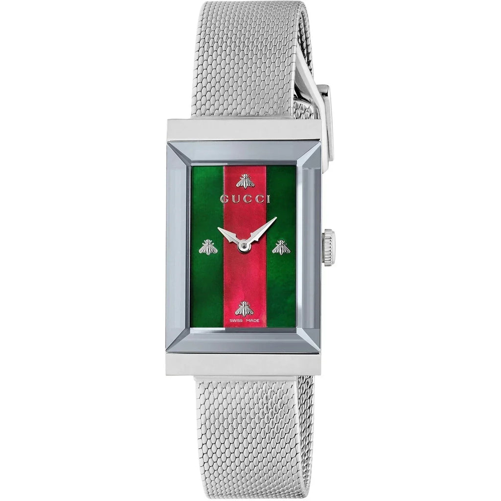 Gucci Ladies G-Frame Silver Watch