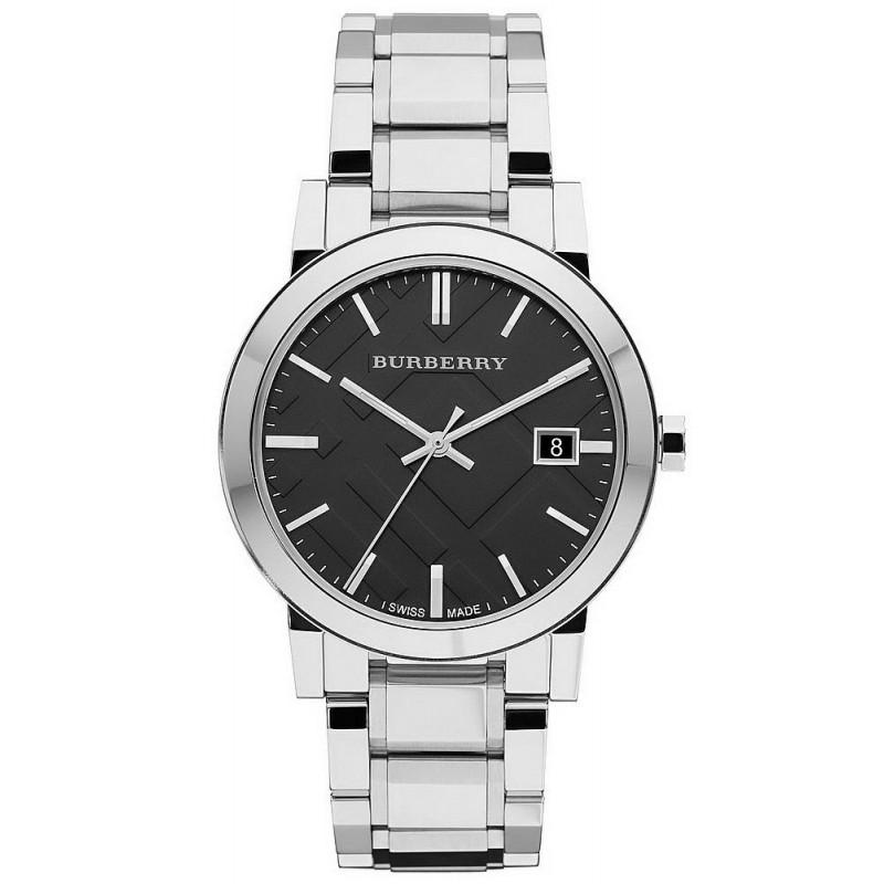 Hodinky Burberry The City černá ocel 38mm