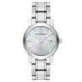 Burberry Ladies Silver Diamond 34mm Watch