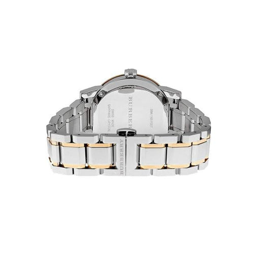 Montre Burberry pour femme diamants deux tons 34 mm