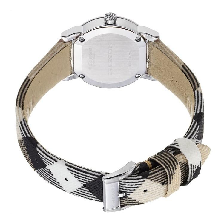 Burberry Damen Armbanduhr Silver Nova Check 26mm