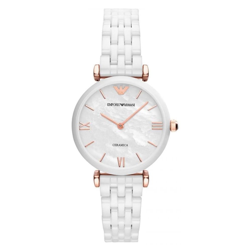 Dámské bílé hodinky Emporio Armani  