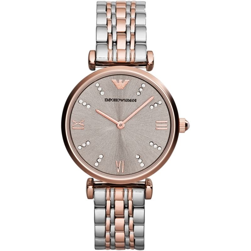 Emporio Armani Ladies Two Tone Watch