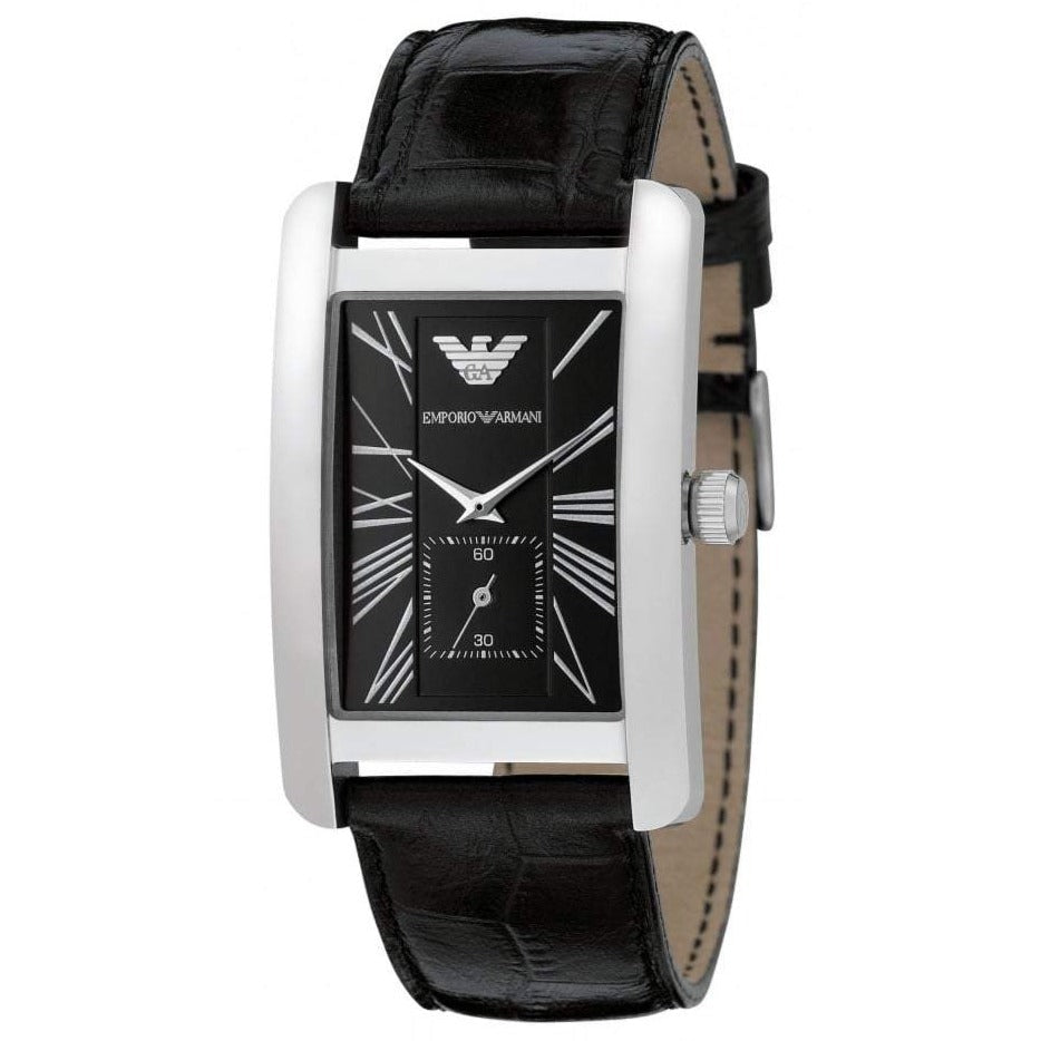 Emporio Armani Klassische Herrenuhr Schwarz