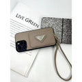 Coque iPhone avec porte-cartes de luxe quatre couleurs