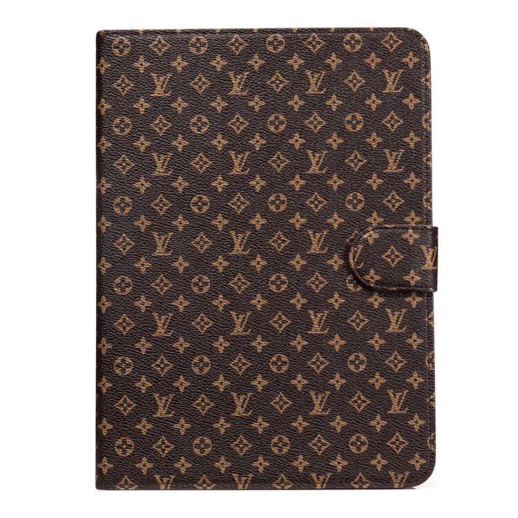 Luxury iPad Case Canvas Monogram Leather Fresh Summer Theme Pattern