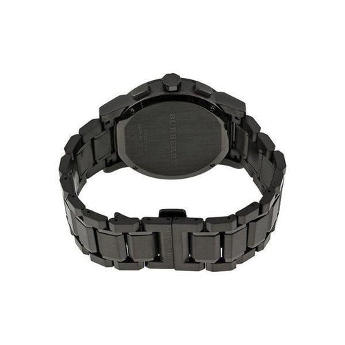 Montre chronographe Burberry pour homme gris acier 42 mm