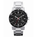 Burberry Herrenuhr mit silbernem Chronograph, 42 mm