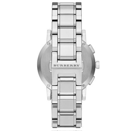 Montre chronographe Burberry The City argentée 38 mm