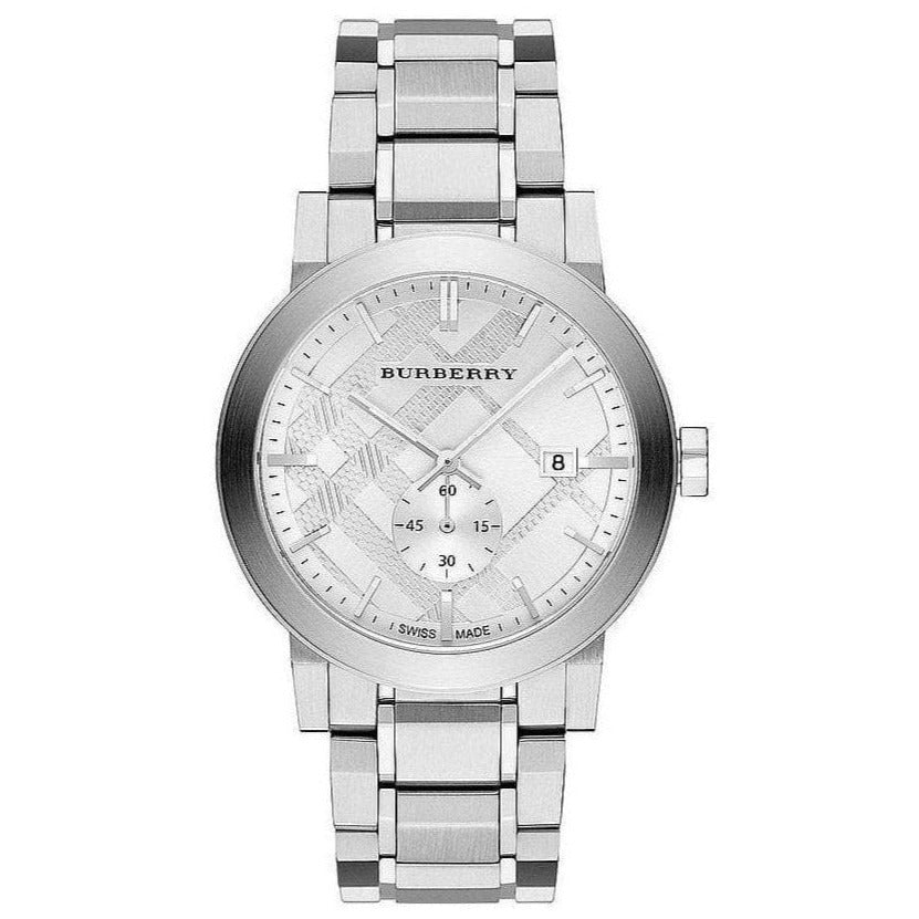 Burberry Herren Chronograph The City Silber 42mm Armbanduhr