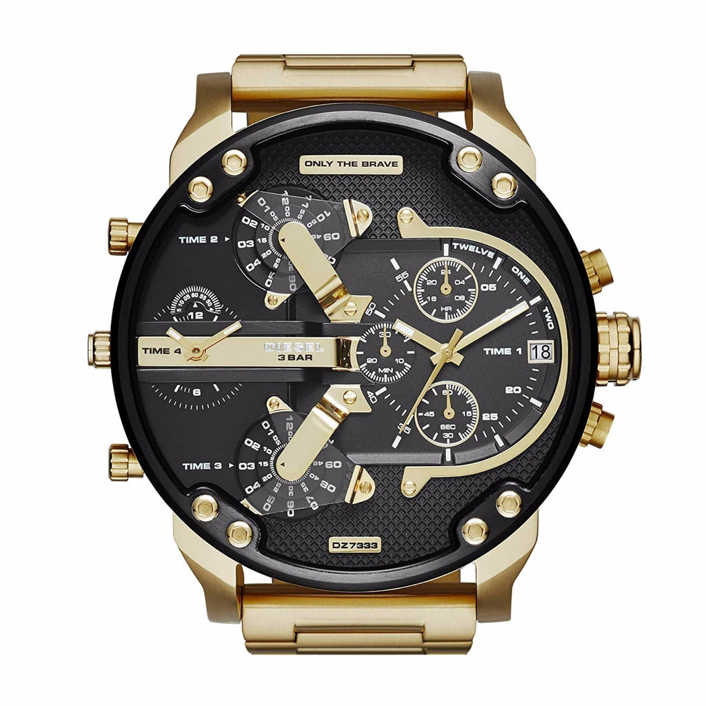 Pánské hodinky Diesel Daddy 2.0 zlaté chronograf