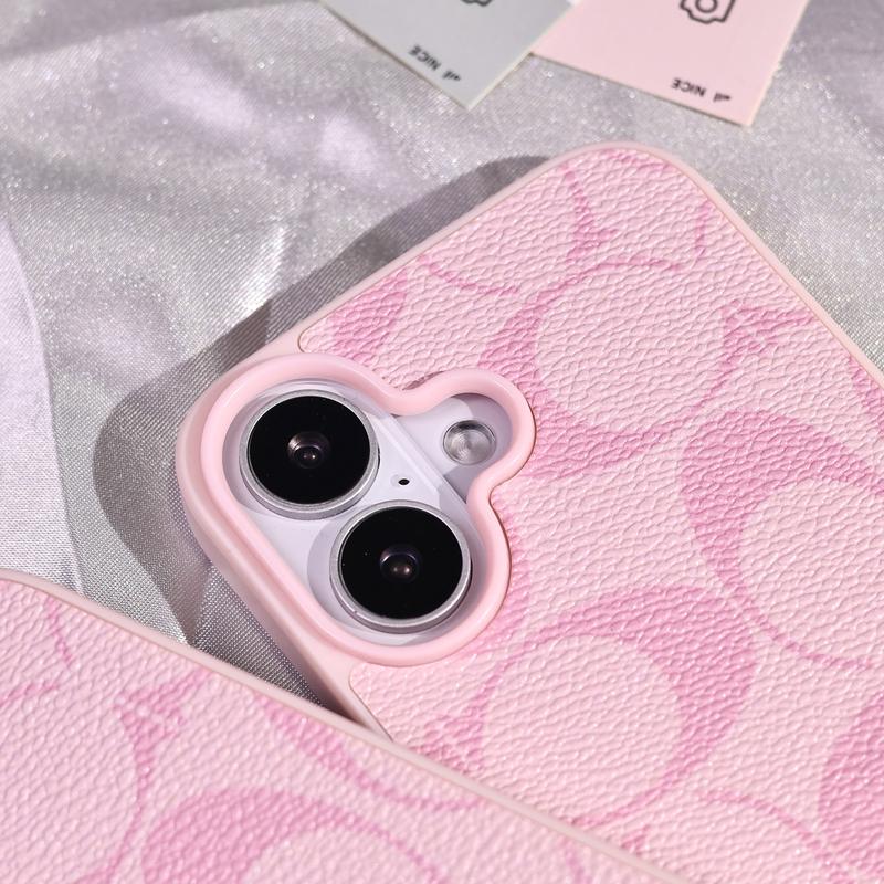 Étui de protection en similicuir pour iPhone