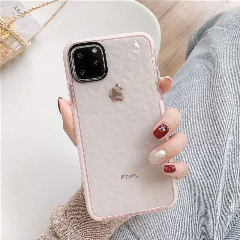 Coque d'iPhone texturée diamant