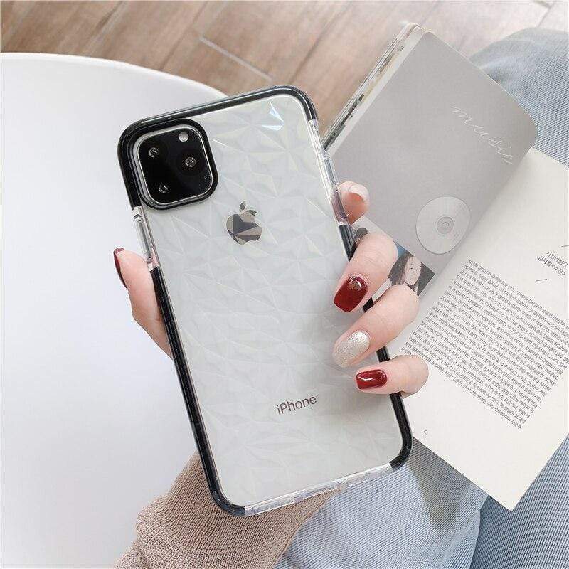 Coque d'iPhone texturée diamant