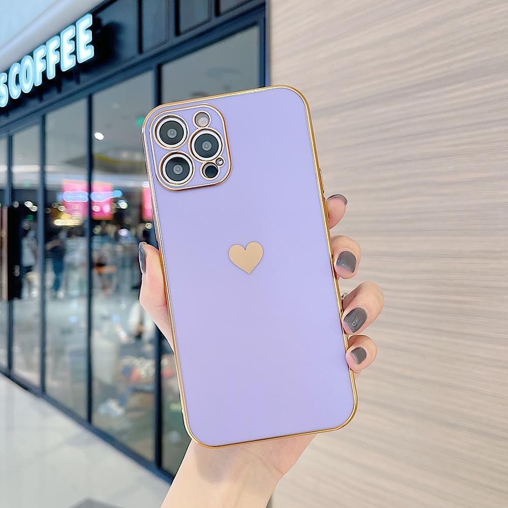 Coque intégrale iPhone motif cœurs