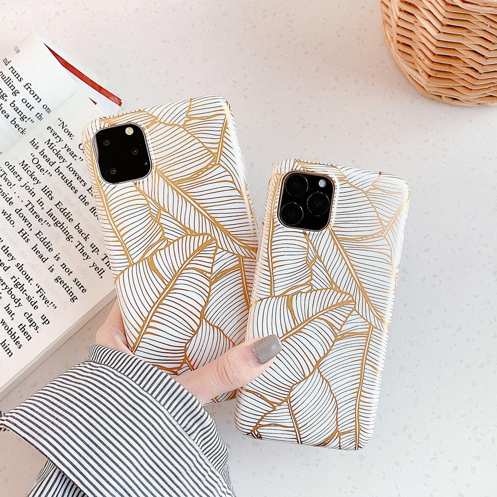 Coque iPhone Feuille d'Or