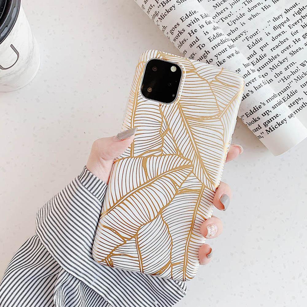 Coque iPhone Feuille d'Or