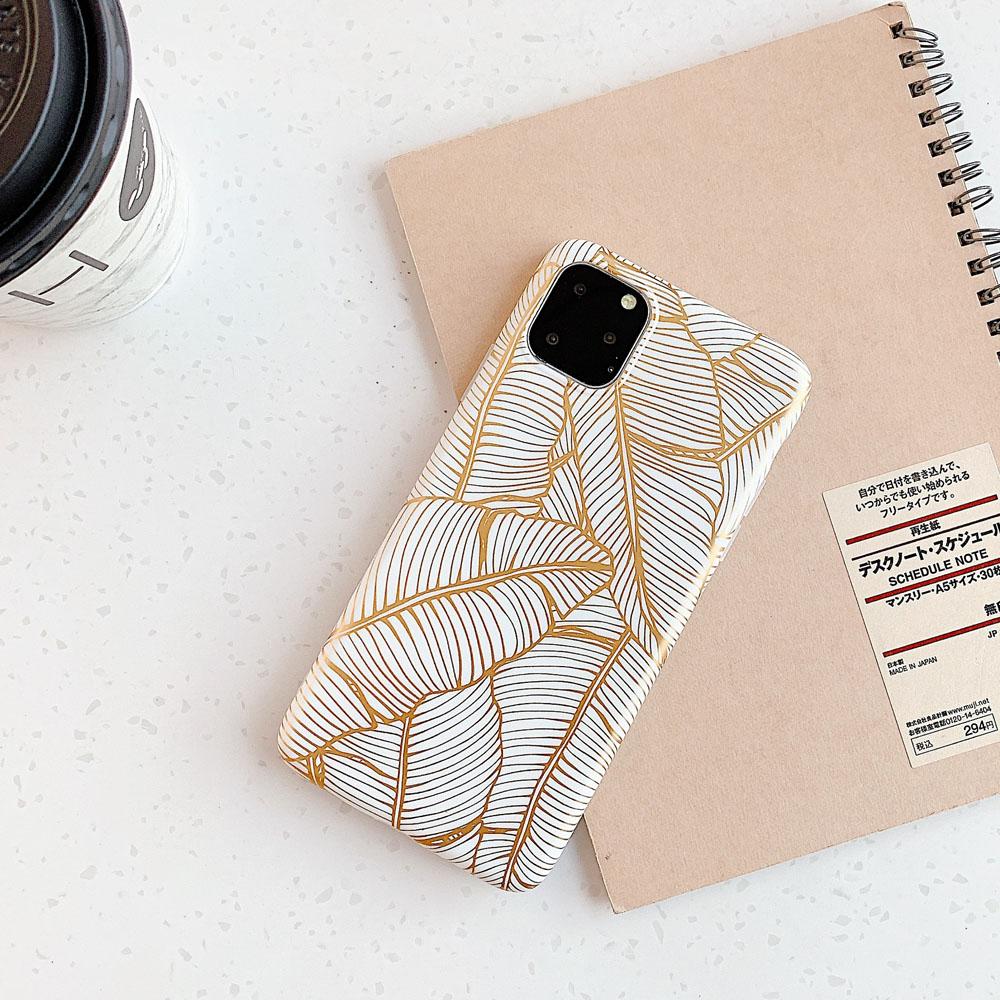 Coque iPhone Feuille d'Or