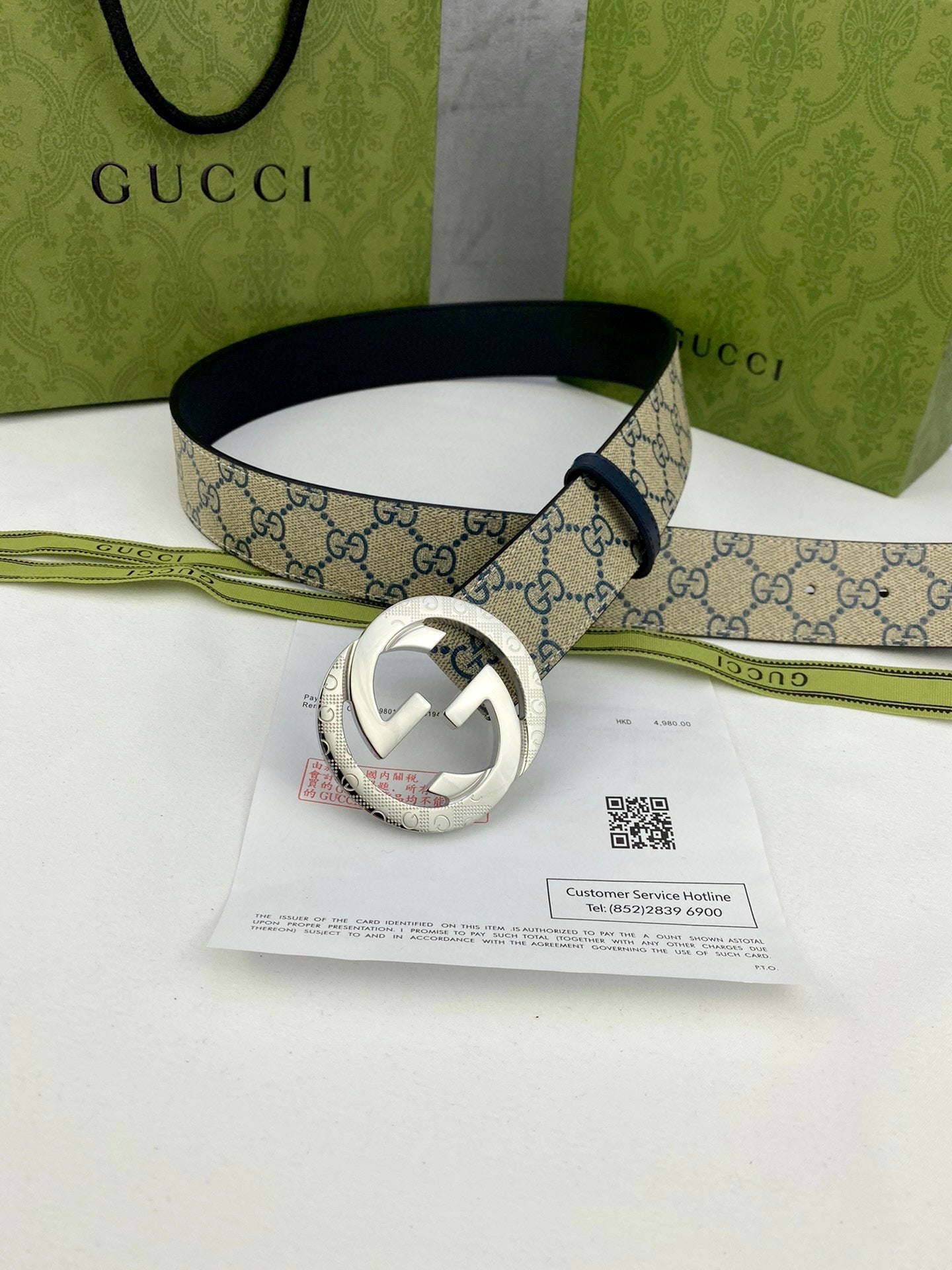 Classic Men's Belt Gold Buckle & Silver Buckle