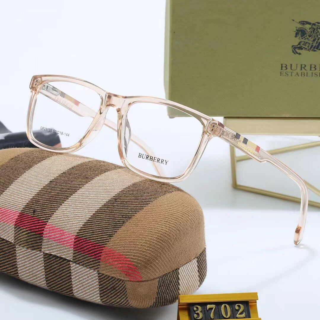 Lunettes à branches à carreaux tendance