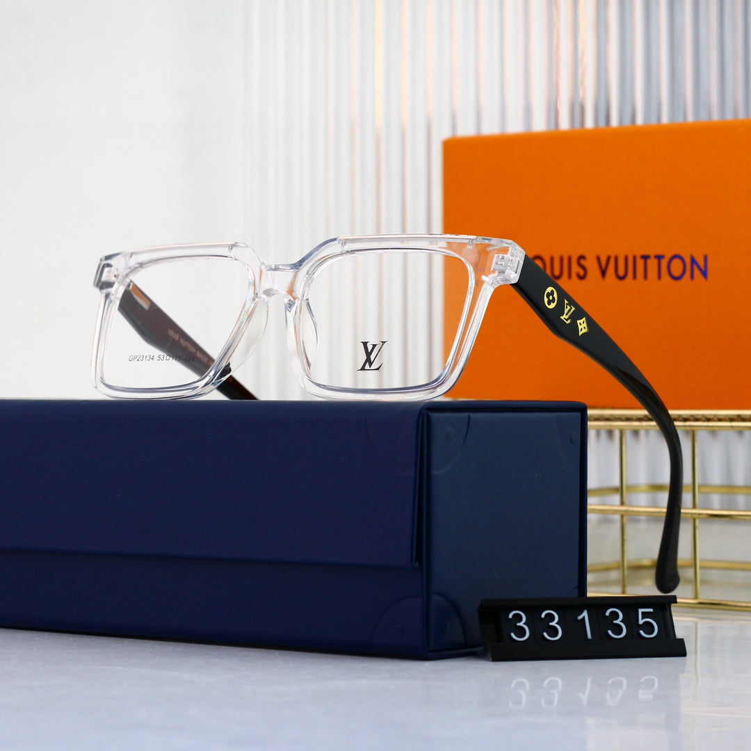Nouvelles lunettes carrées à monture métallique