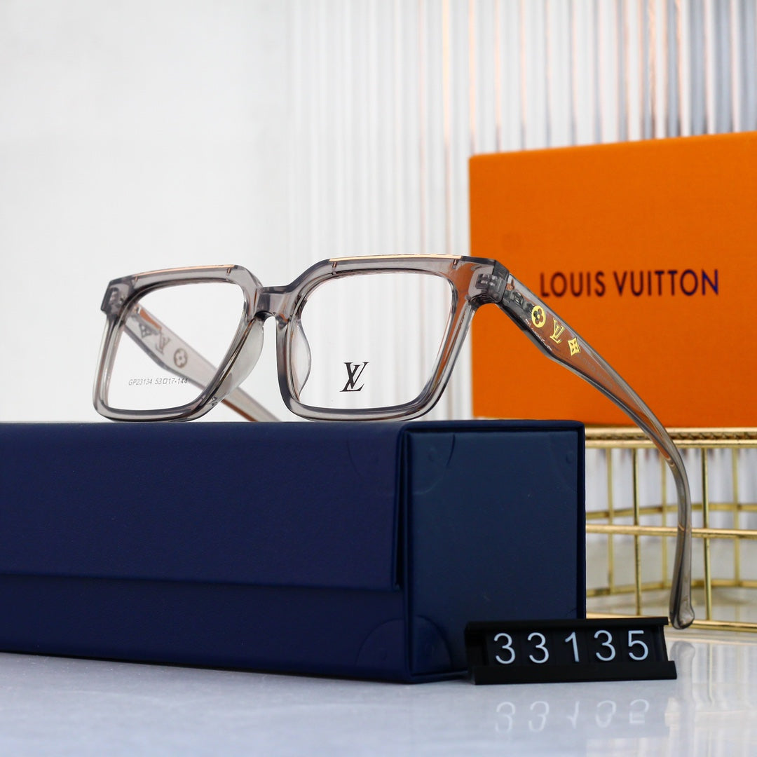 Nouvelles lunettes carrées à monture métallique