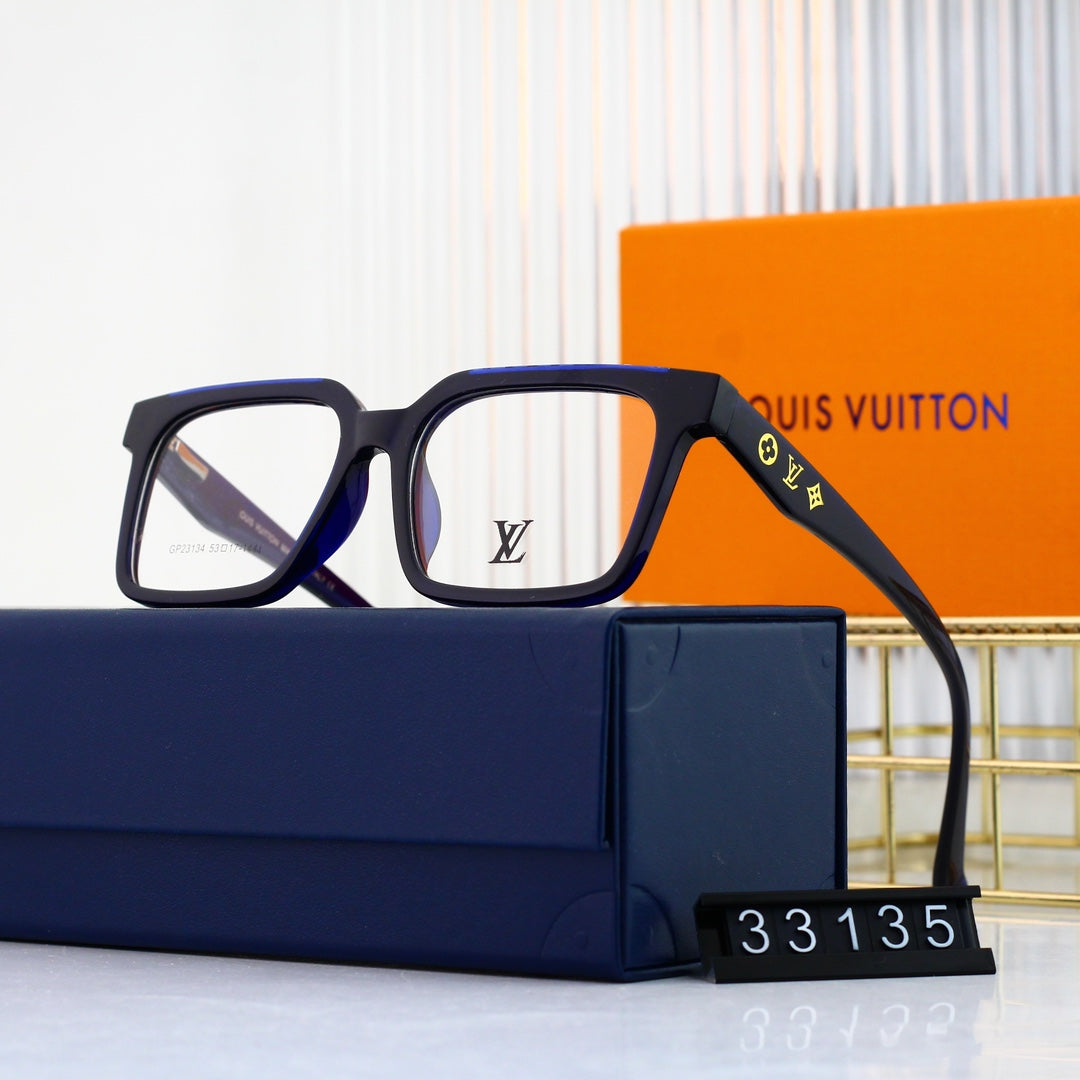Nouvelles lunettes carrées à monture métallique