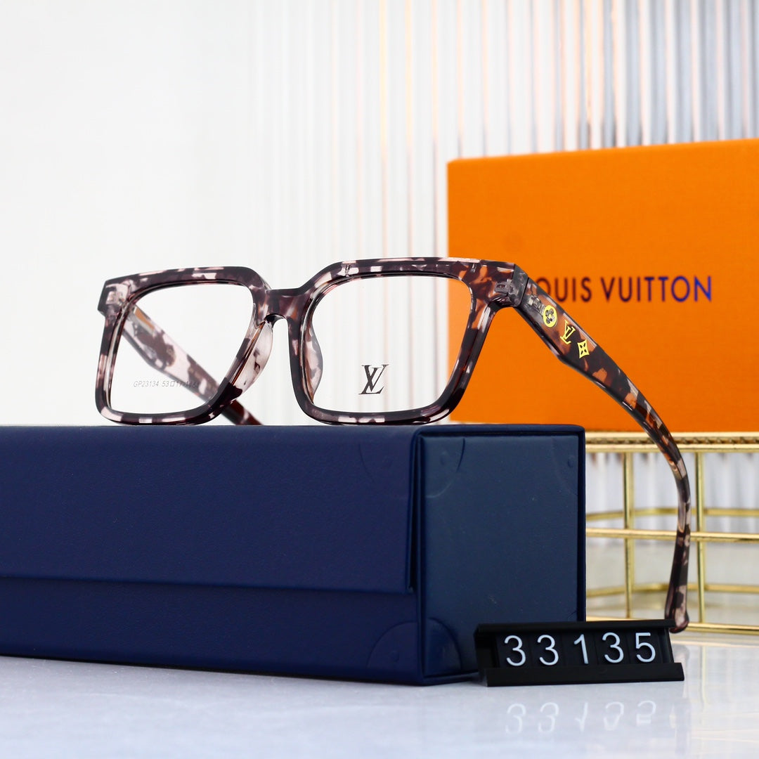 Nouvelles lunettes carrées à monture métallique