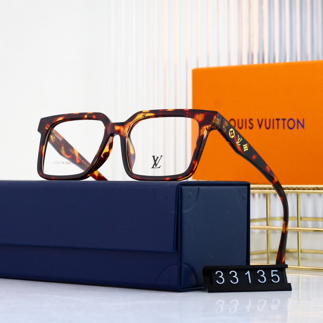 Nouvelles lunettes carrées à monture métallique