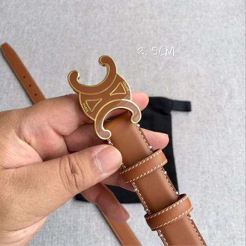 Ceinture en cuir pour femme AC Boucle Triomphe