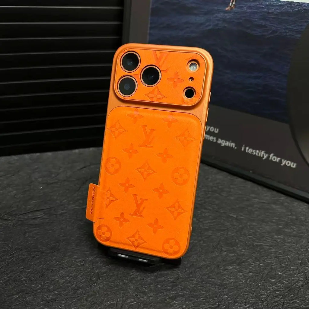 Coque iPhone en cuir microfibre premium