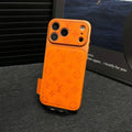 Coque iPhone en cuir microfibre premium